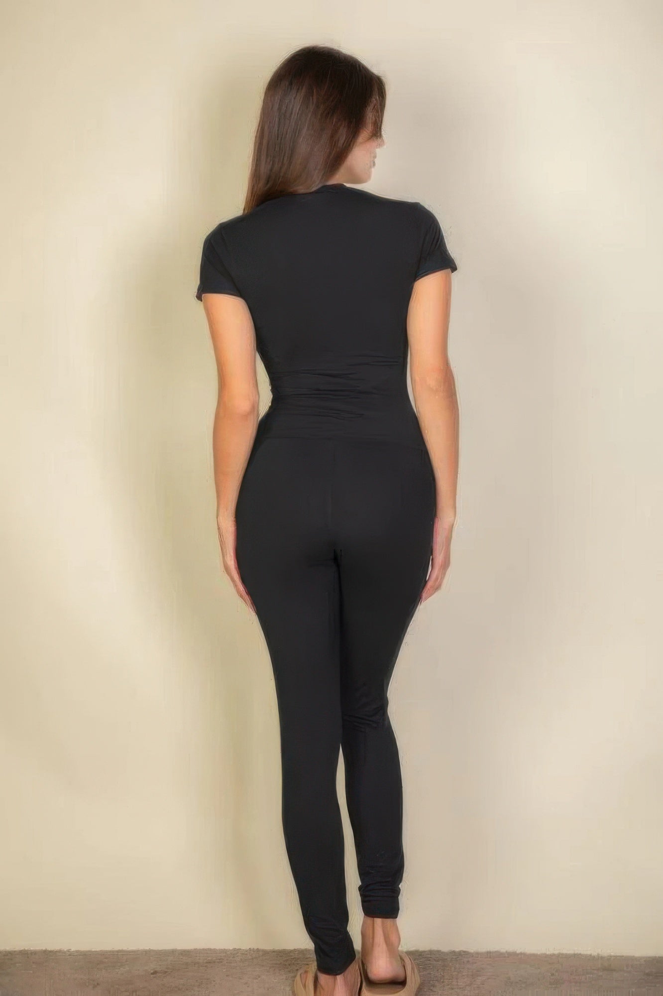 Basic Solid Black Leggings
