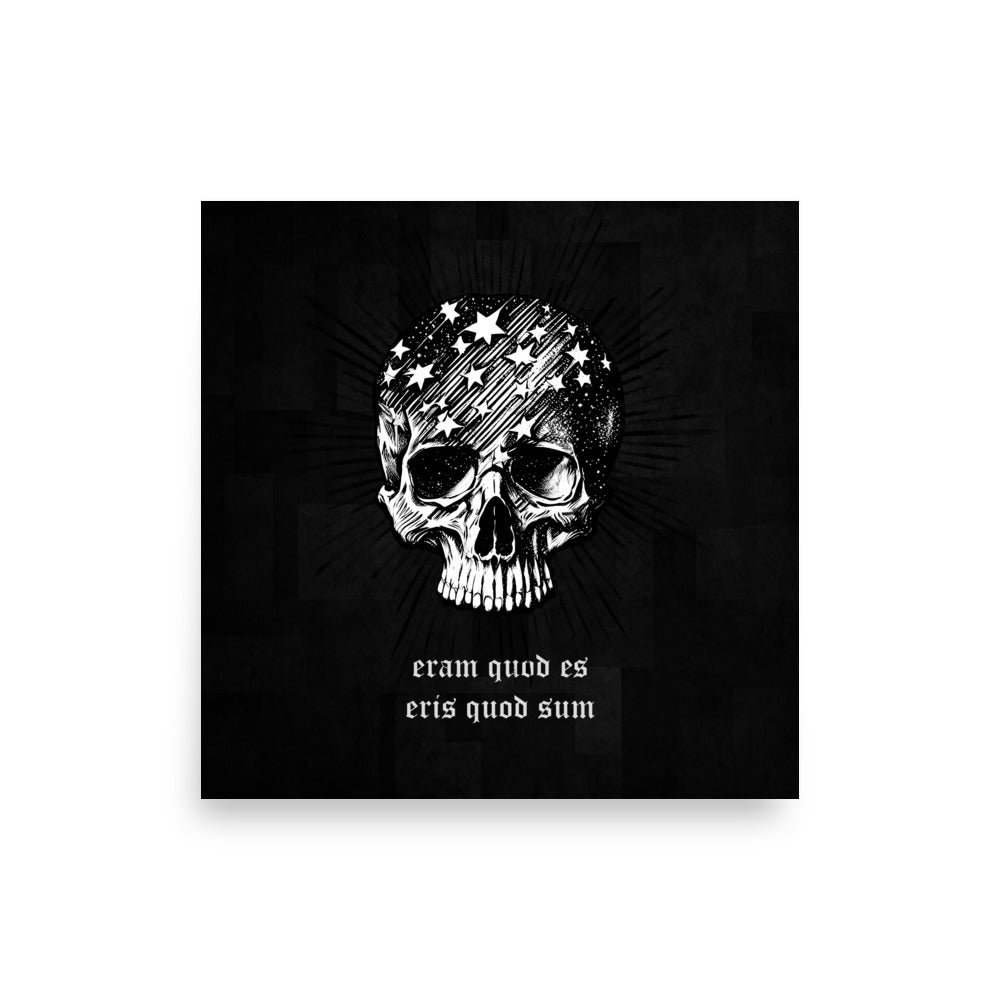 Starry Skull Poster