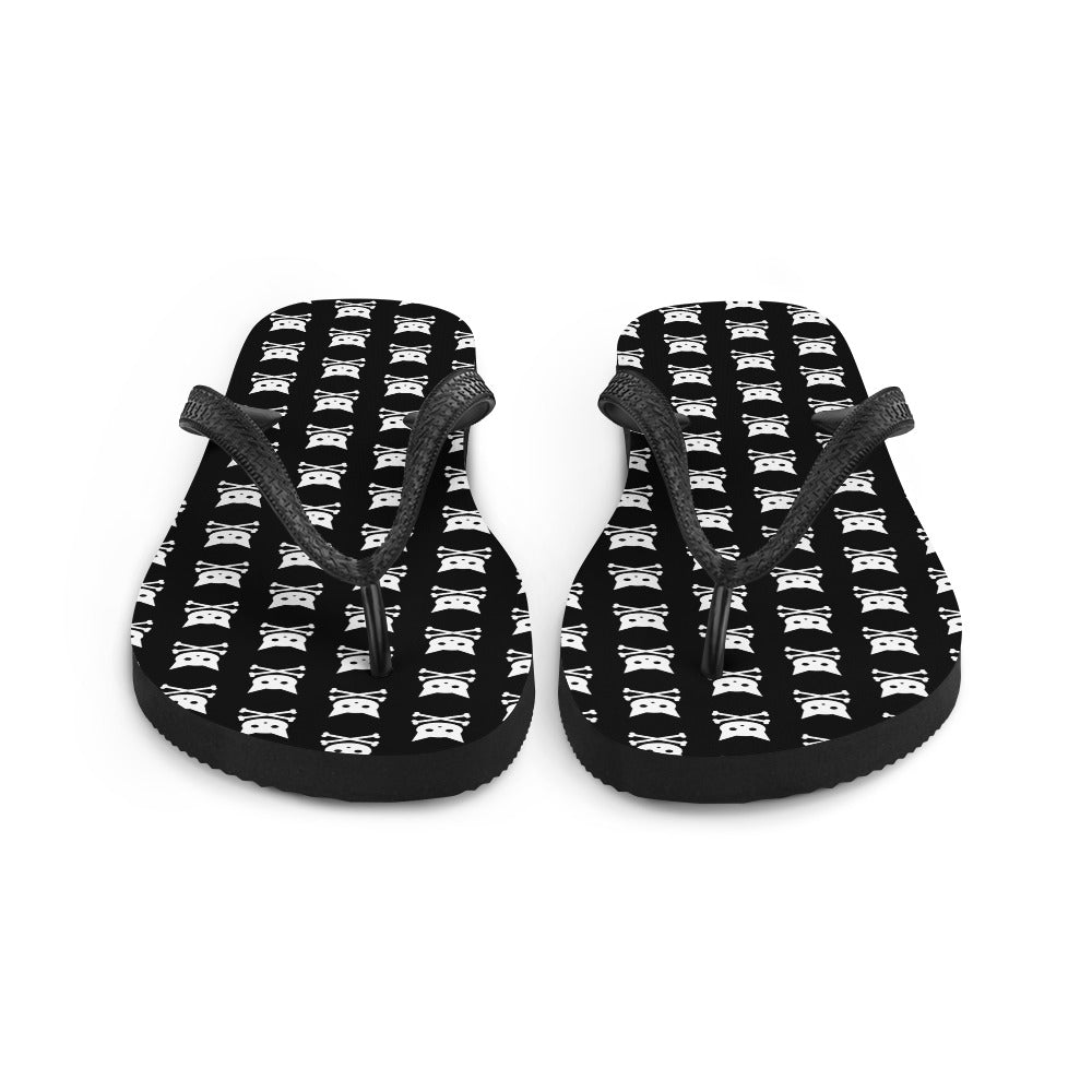 Skull Kitty Flip-Flops