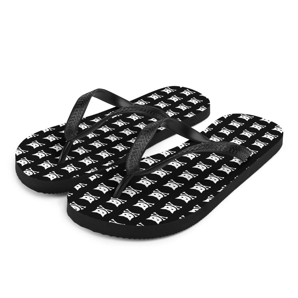 Skull Kitty Flip-Flops