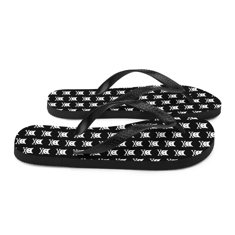 Skull Kitty Flip-Flops