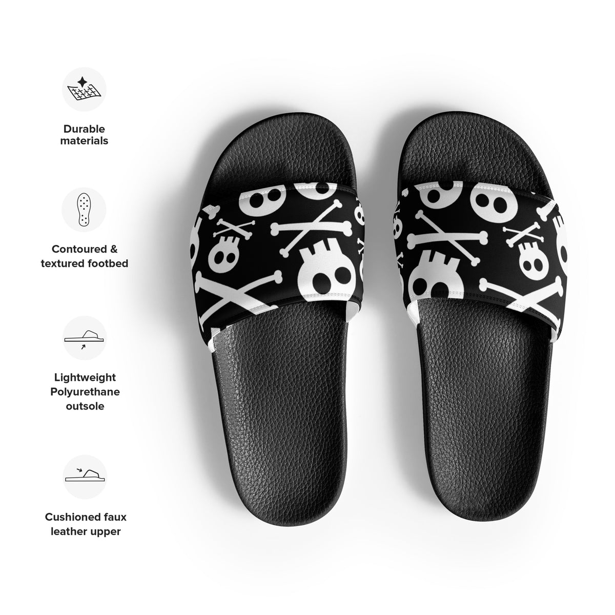 Cute Skulls Women's Slides