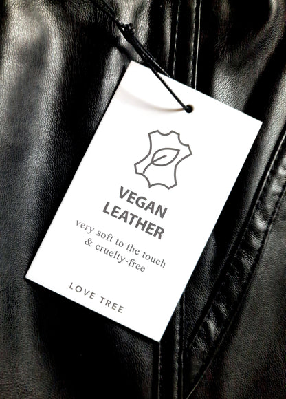 Black Faux Leather Corsetry