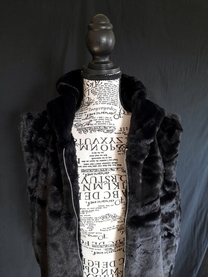 Faux Fur Hoodie Vest