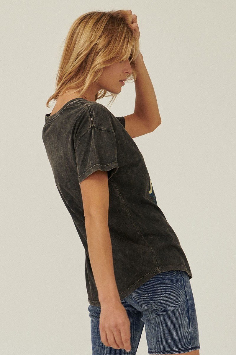 Spaced Out Mineral Washed Graphic T-Shirt