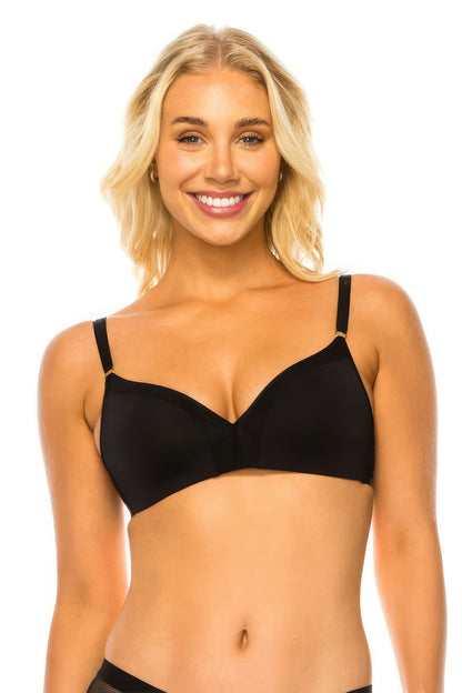 Mesh Band Wireless Bra