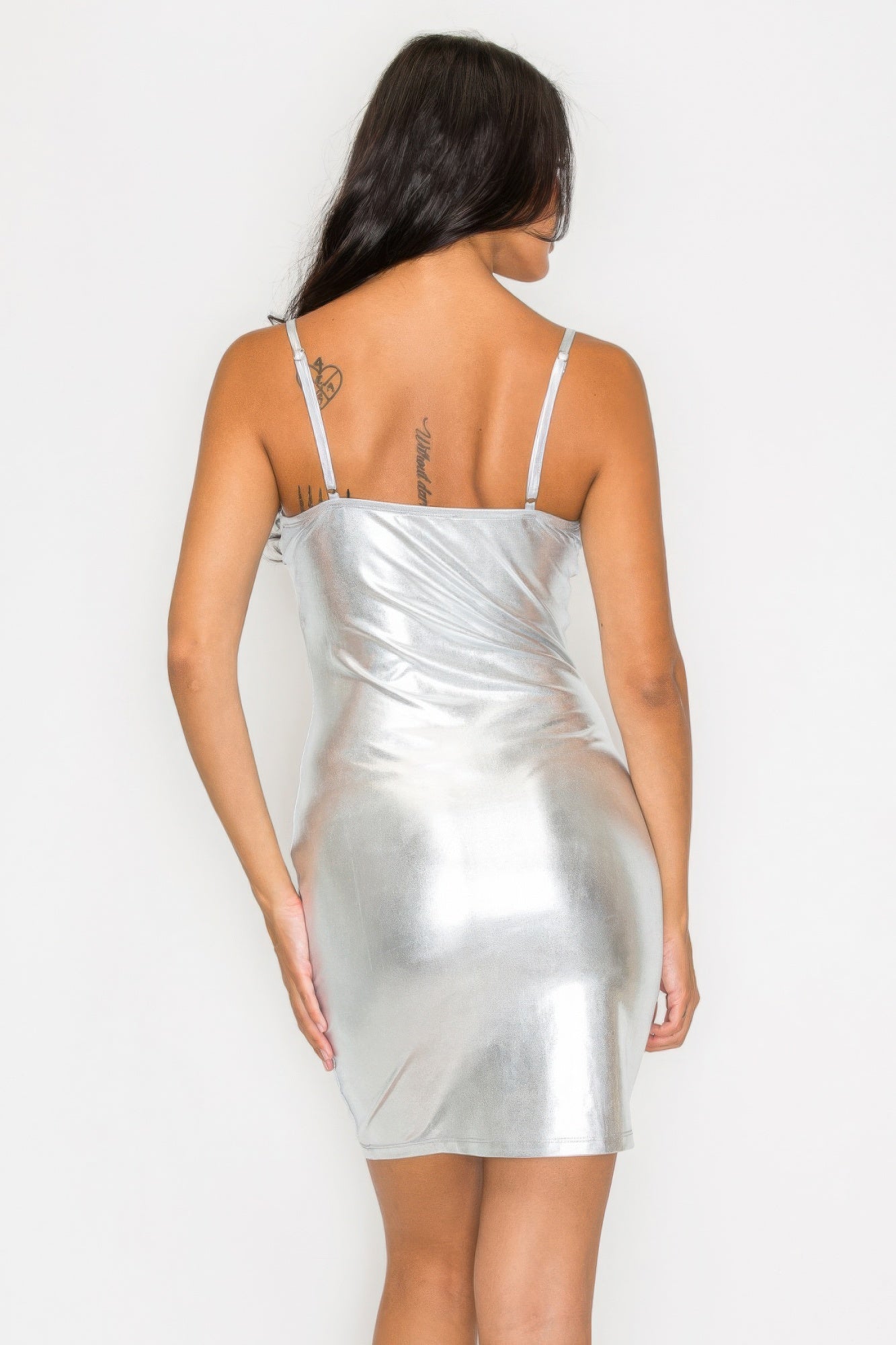Silver Mini Dress
