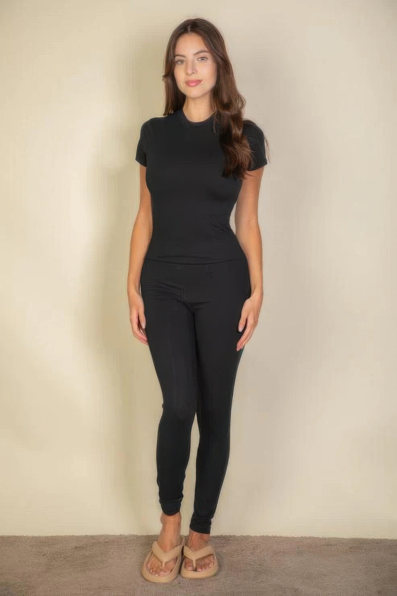 Basic Solid Black Leggings