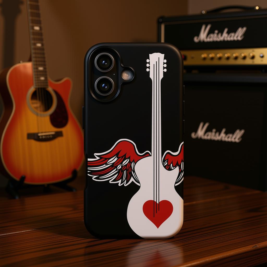 Winged Heart Guitar ❤️ Tough Case for iPhone® 17