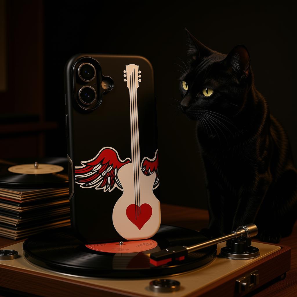 Winged Heart Guitar ❤️ Tough Case for iPhone® 17
