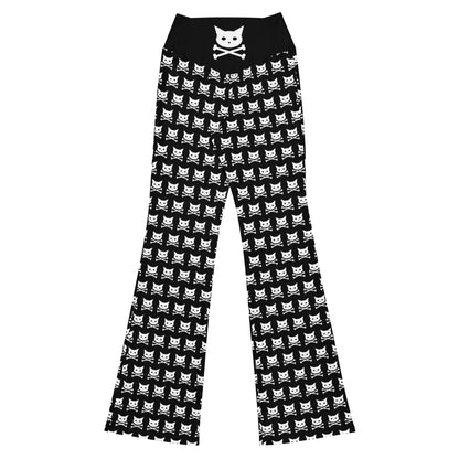 Skull Kitty Flare Leggings