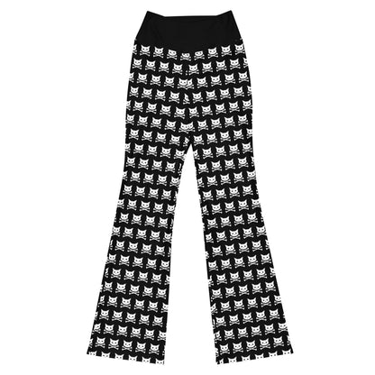 Skull Kitty Flare Leggings