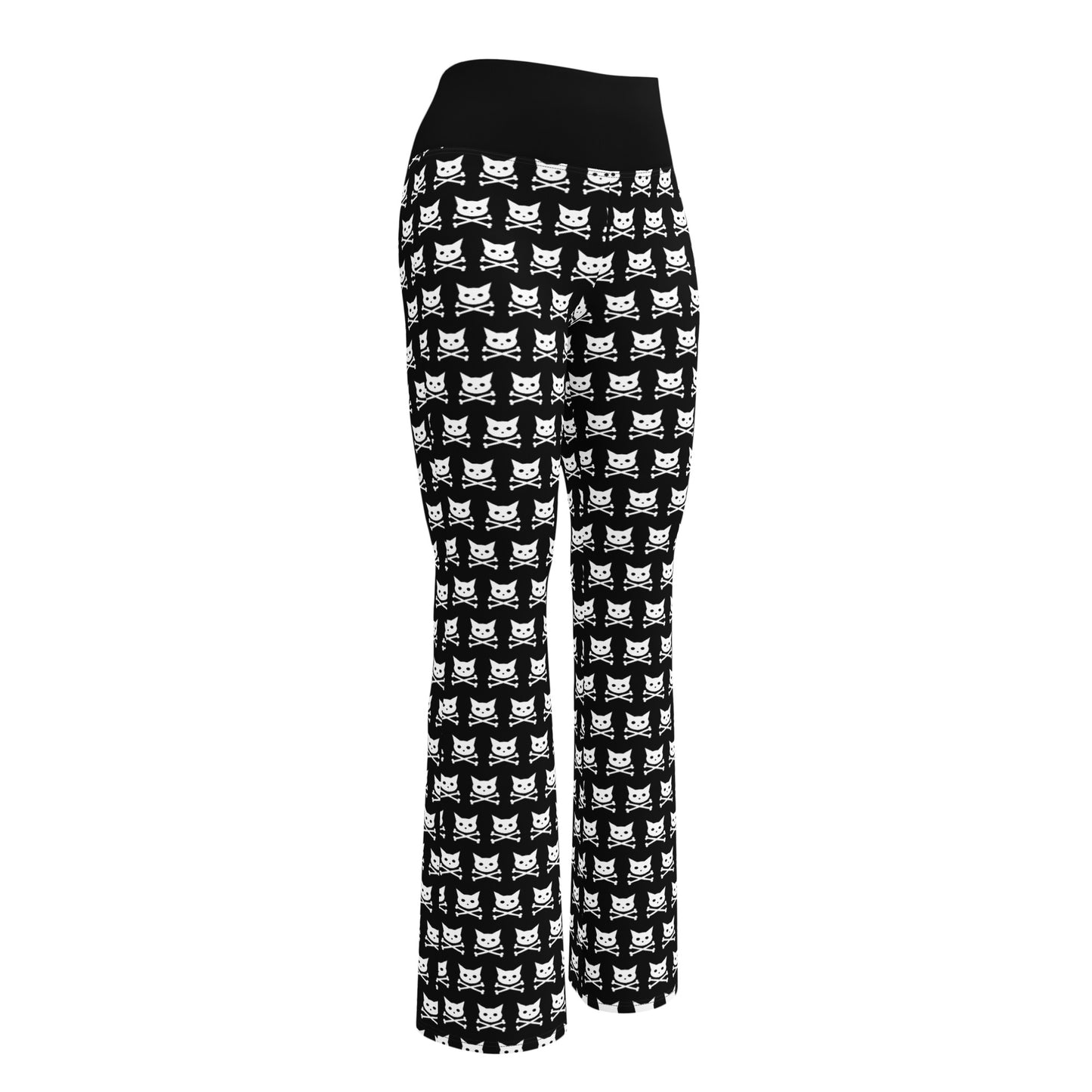 Skull Kitty Flare Leggings