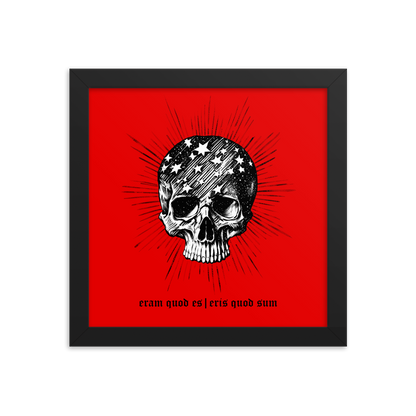 Skull & Stars Framed Poster