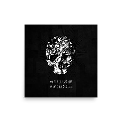 Starry Skull Poster