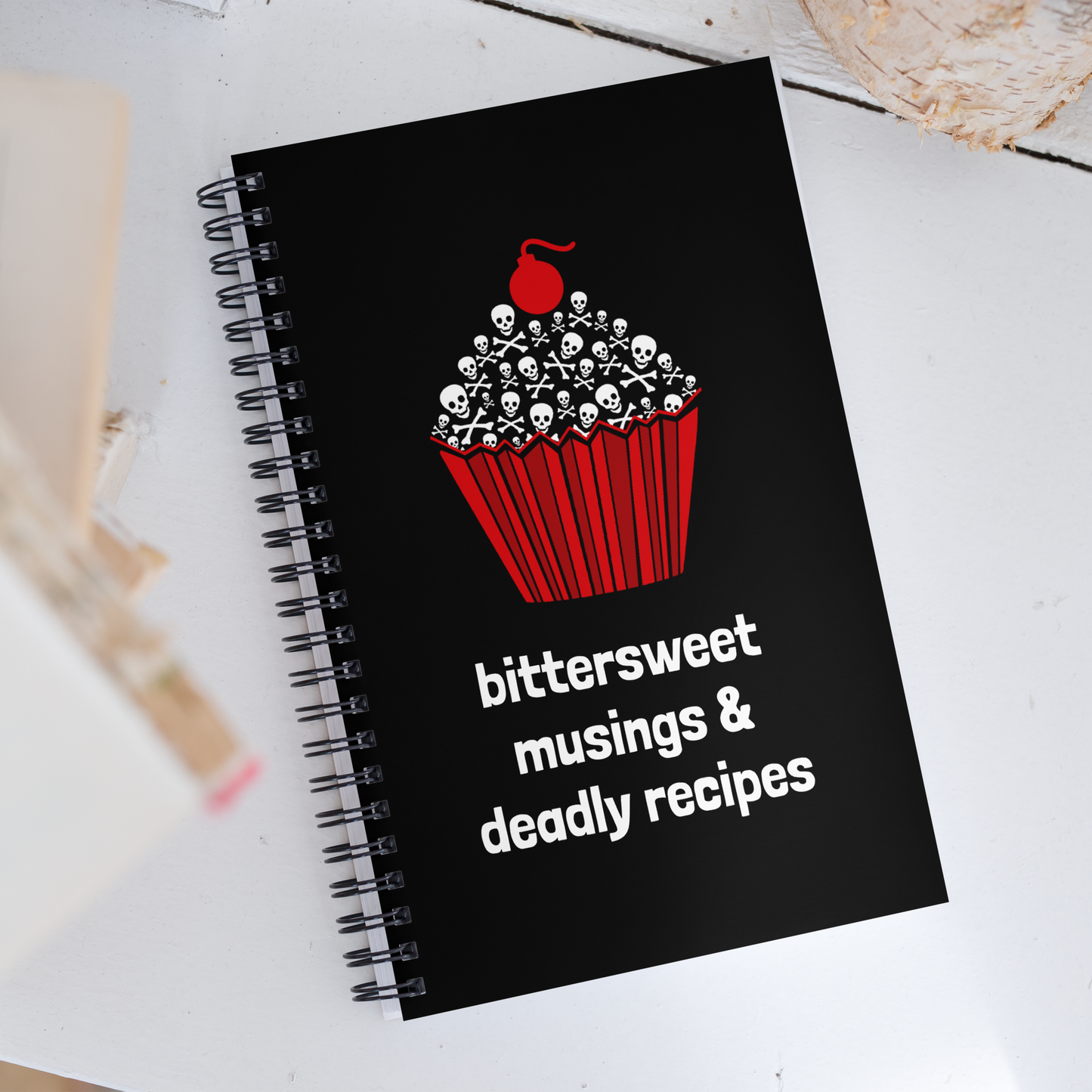 Skull Cupcakes Spiral Notebook