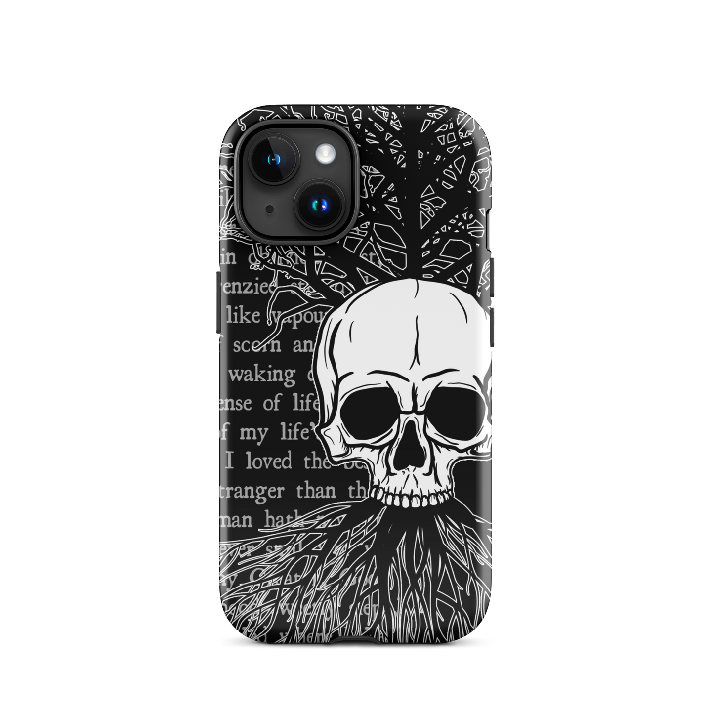 Skull & Poetry Tough Case For iPhone® 15
