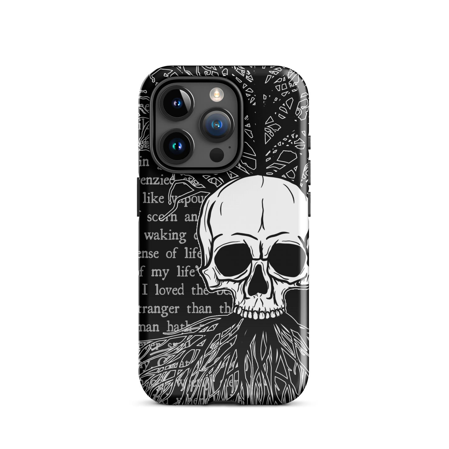 Skull & Poetry Tough Case For iPhone® 15