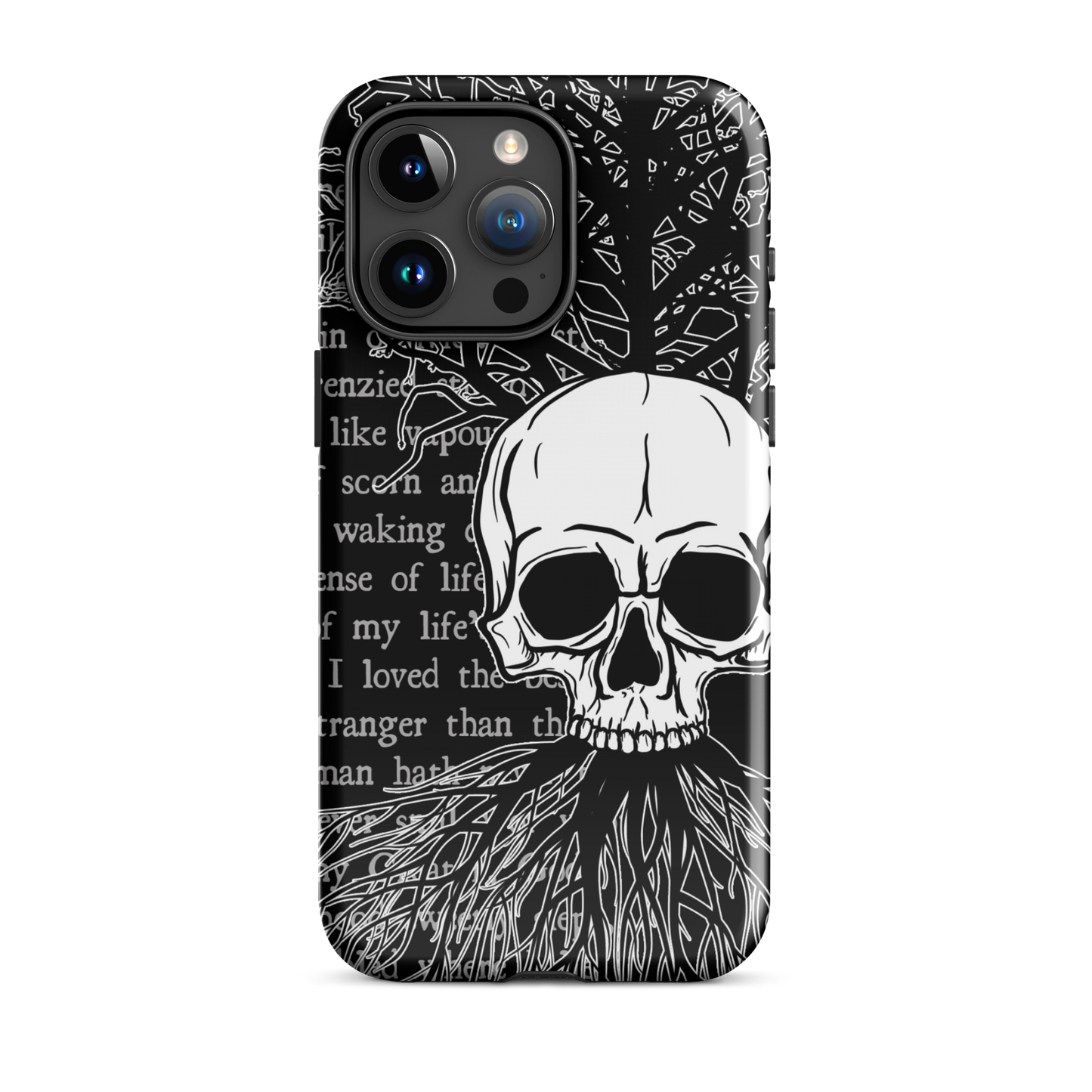 Skull & Poetry Tough Case For iPhone® 15